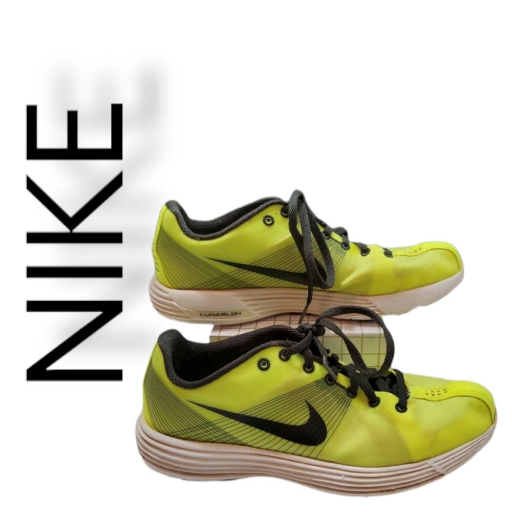 NIKE LUNARACER LUNARLON NEON YELLOW. SIZE 7.5